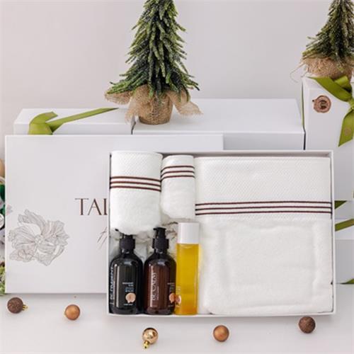 GIFT SET - 20 - ZEN - Towel Set + Bath & Body - WHITE