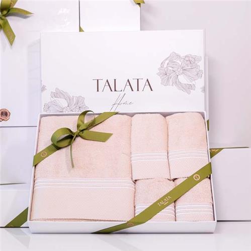 GIFT SET 18 - 5 PC SET BATH TOWELS - BEIGE