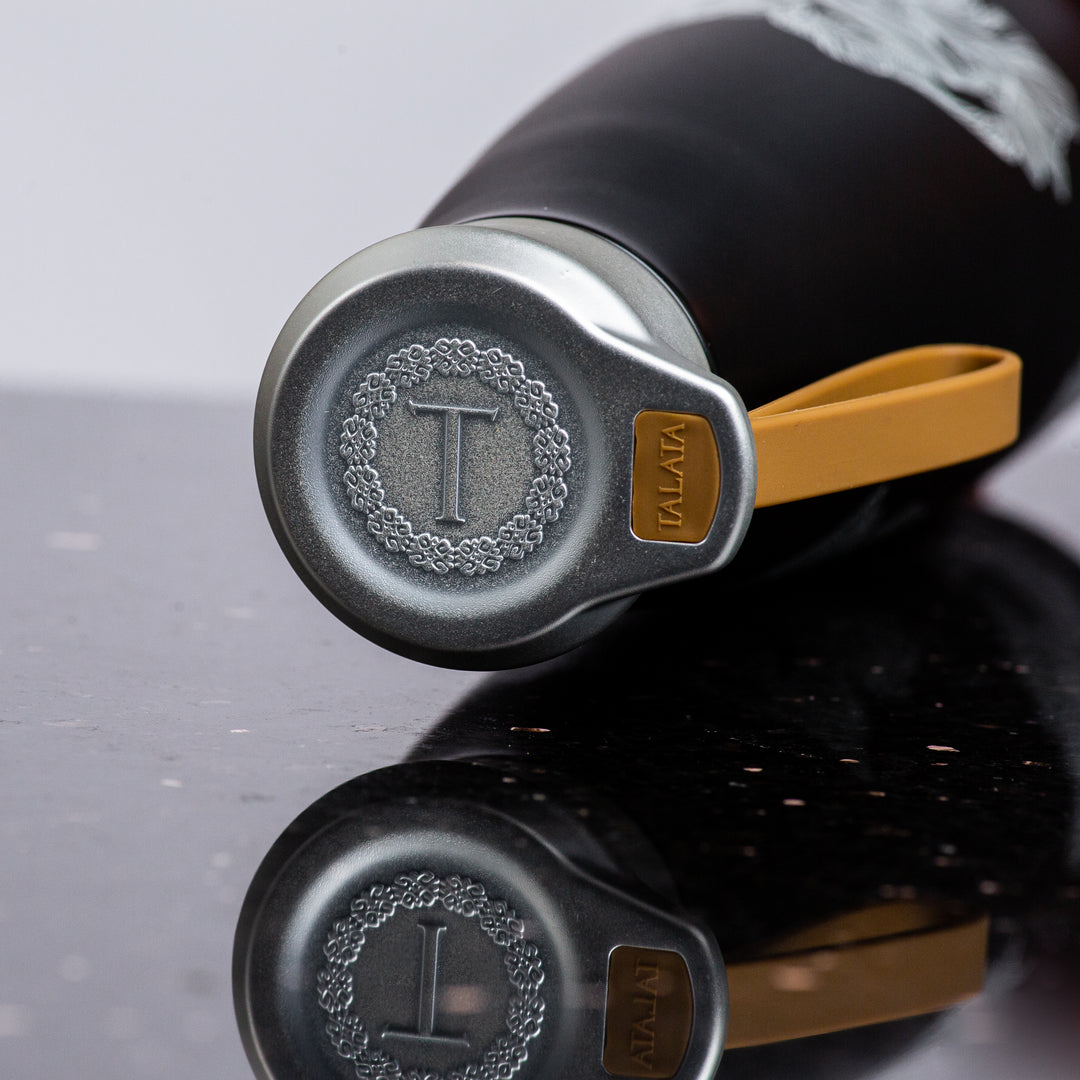 Bloom Water Bottle - BLACK FLORAL