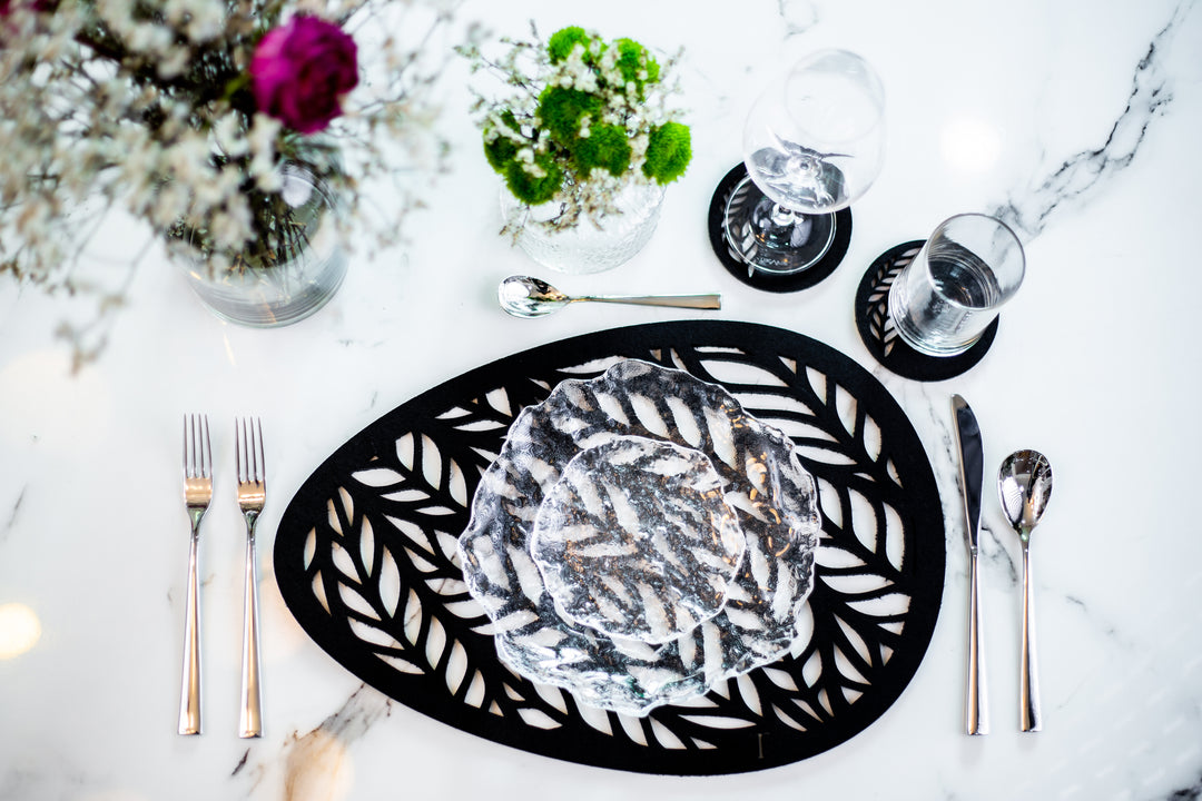 GIFT SET - 17 - LASER-CUT PLACEMAT - Oval I - GIFT BOX