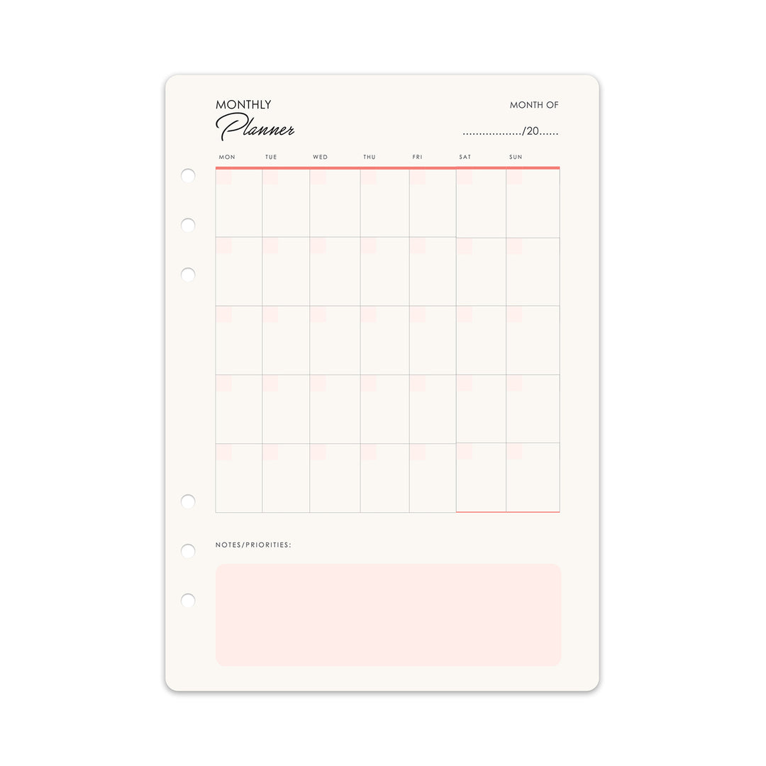 Elevate Planner - Weekly + Monthly Insert Pack