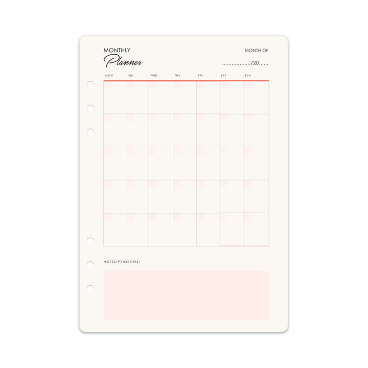 Elevate Planner - Weekly + Monthly Insert Pack