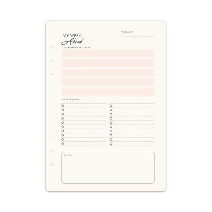Elevate Planner - Weekly + Monthly Insert Pack